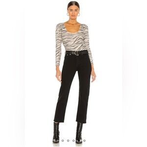 Levi’s Wedgie Straight Jeans Black Wash Size 27